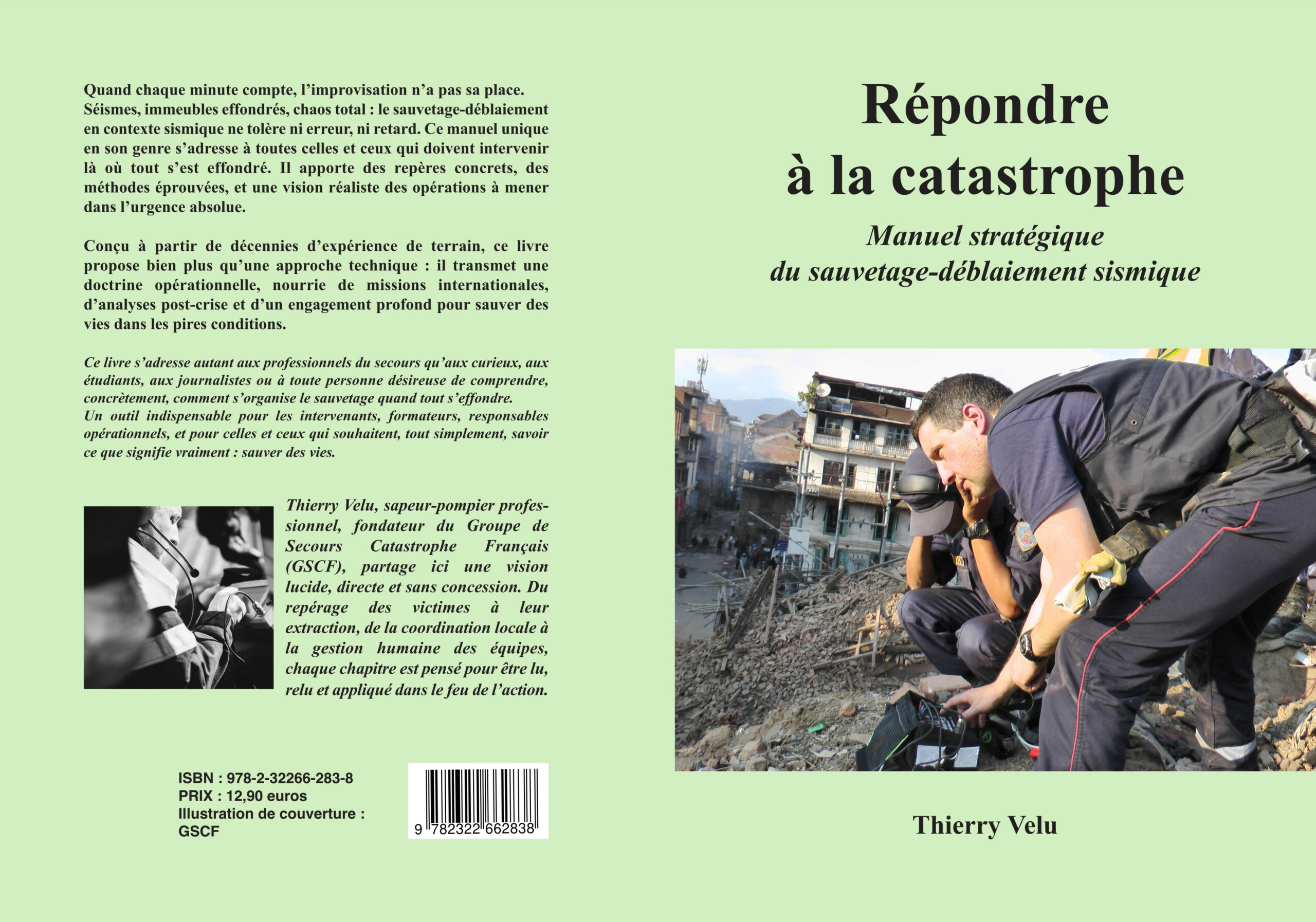 Couverture du livre Répondre à la catastrophe – Thierry Velu